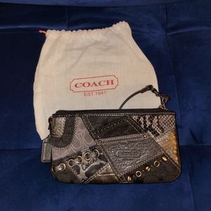 Coach patchwork wristlet